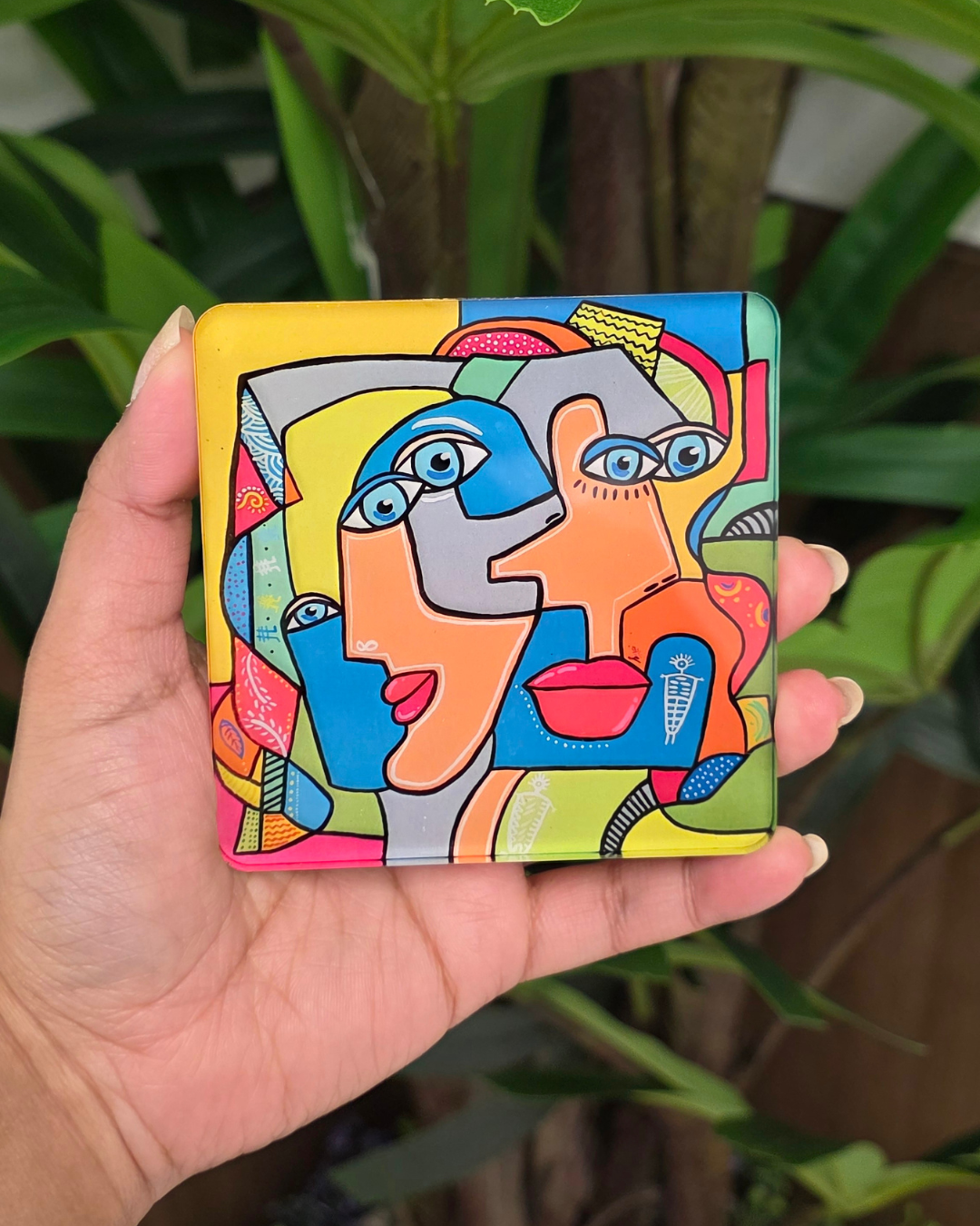 Square Coasters Featuring Original Paintings