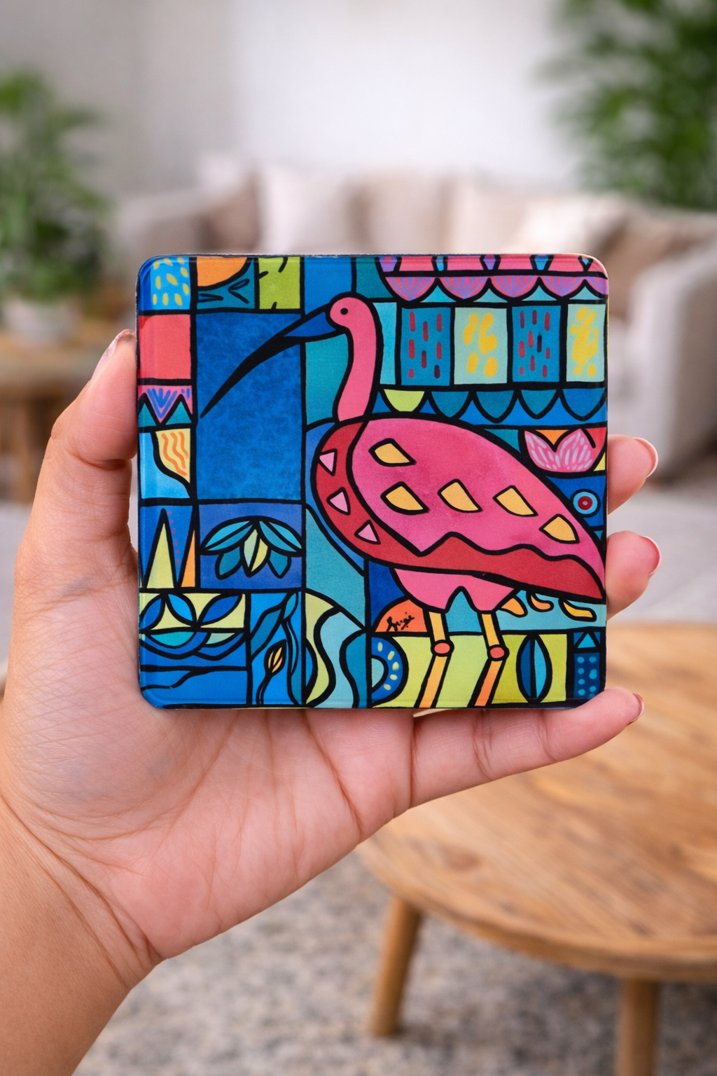 Square Coasters Featuring Original Paintings
