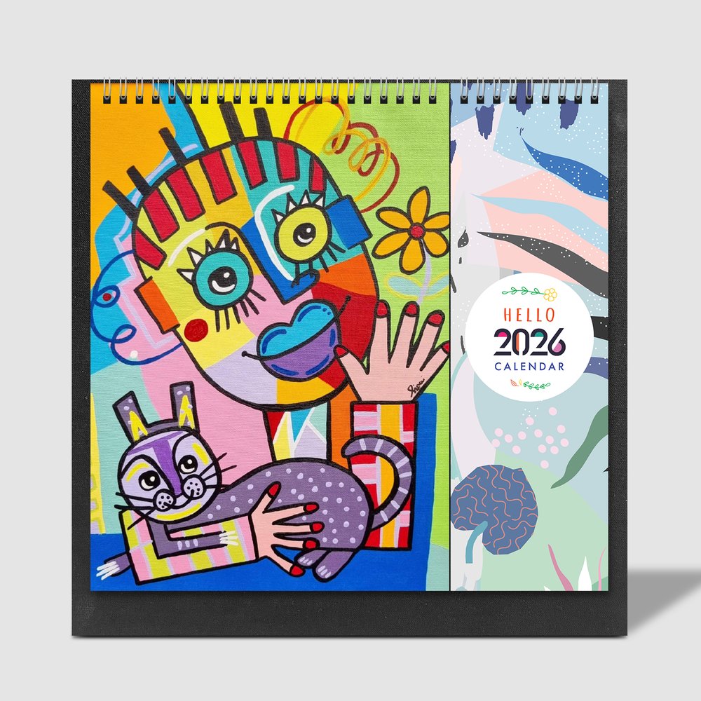 2026 Calendars Featuring Original Abstract Paintings