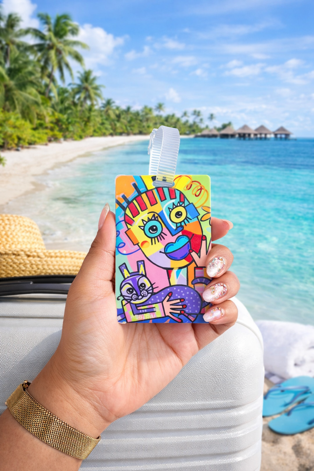 Luggage & Bag Tags Featuring Original Paintings