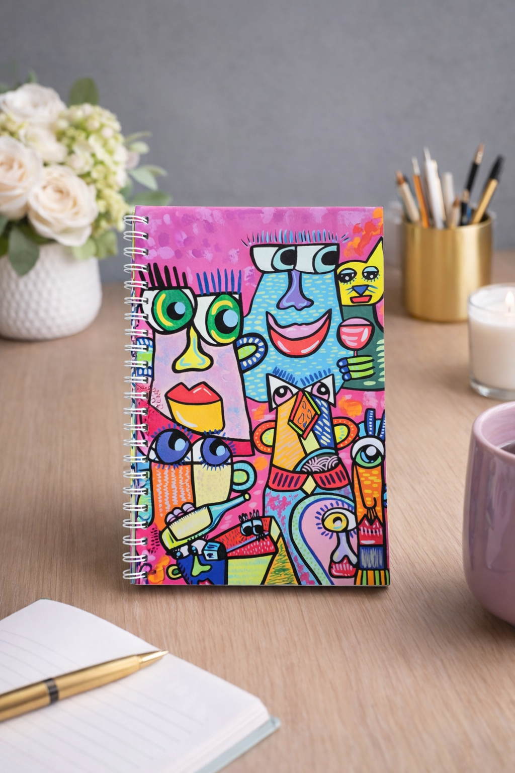 Spiral Notebooks Featuring Original Paintings