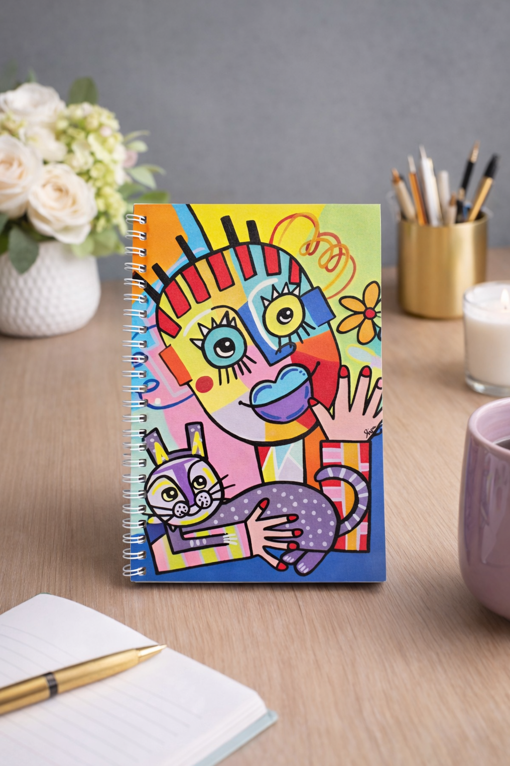 Spiral Notebooks Featuring Original Paintings