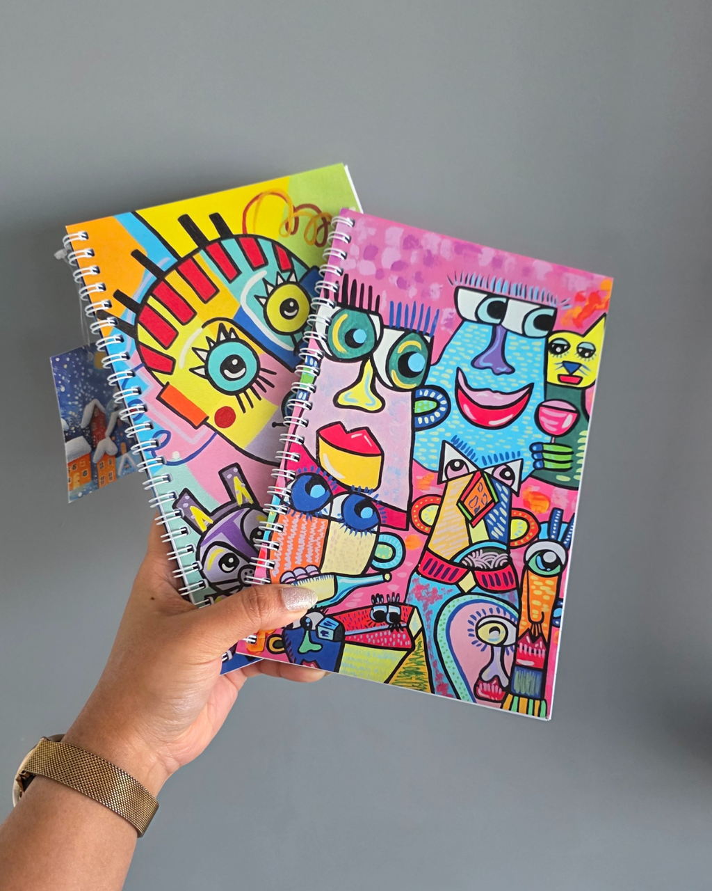 Spiral Notebooks Featuring Original Paintings