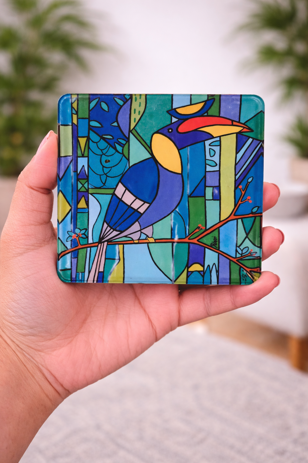 Square Coasters Featuring Original Paintings