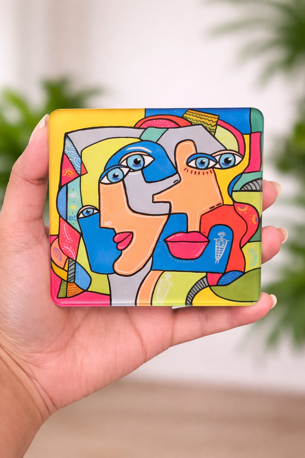 Square Coasters Featuring Original Paintings